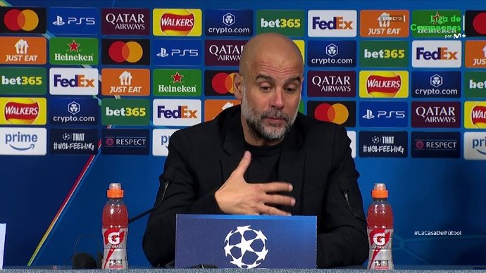 皇马3-2曼城占据晋级先机，瓜迪奥拉赛后再次出现了划痕